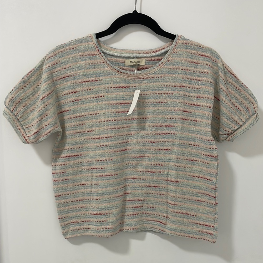 MADEWELL Boxy Ribbed Short Sleeve Tee